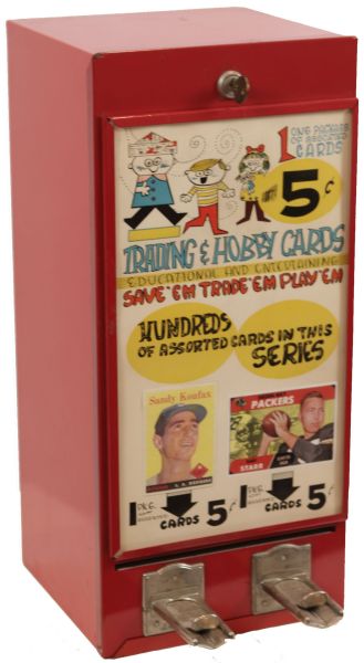 1950s Baseball Card Vending Machine